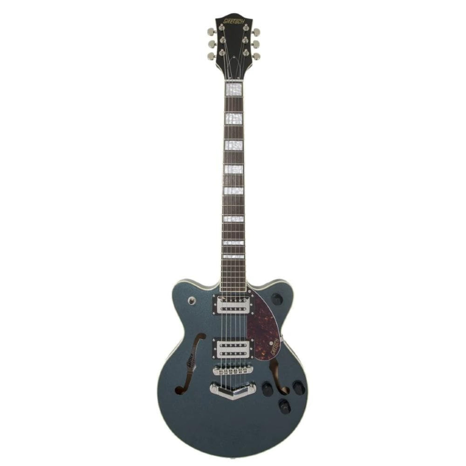 gretsch electric guitars gunmetal gretsch g2655 streamliner centar block jr 6 string electric guitar   #color_gunmetal