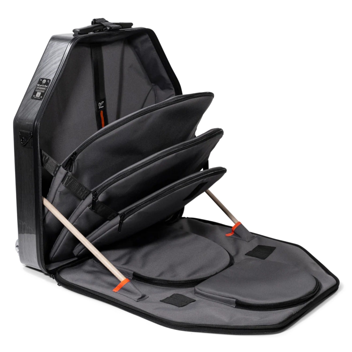 Gruv Gear Cymbal Gigbags GruvGear GG-VCYM-BLK Veloc Cymbal Bag