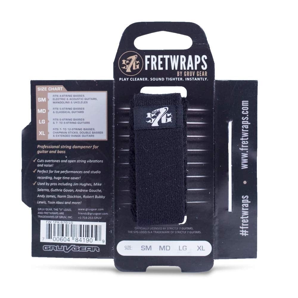 Gruv Gear Dampeners And Mutes Black / Large / Pack of 1 Gruv Gear FW 1PK Fret Wraps String Muter