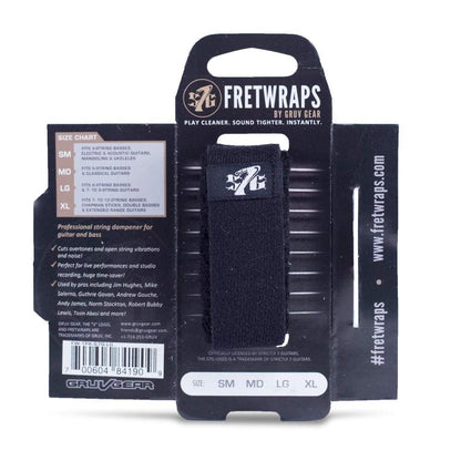 Gruv Gear Dampeners And Mutes Black / Large / Pack of 1 Gruv Gear FW 1PK Fret Wraps String Muter