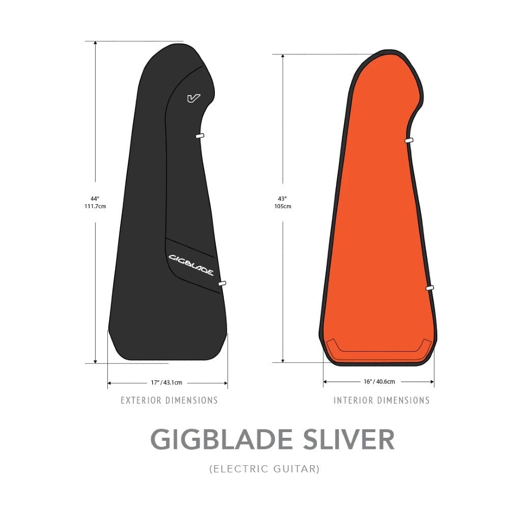 Gruv Gear Electric Guitar Gigbags Gruv Gear SLIVER EG BLK Slimline Electric Guitar Gigbag - Black