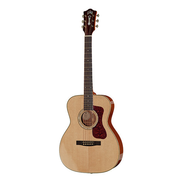 guild electro acoustic guitars guild om-140 westerly dreadnought electro acoustic guitar - natural high gloss