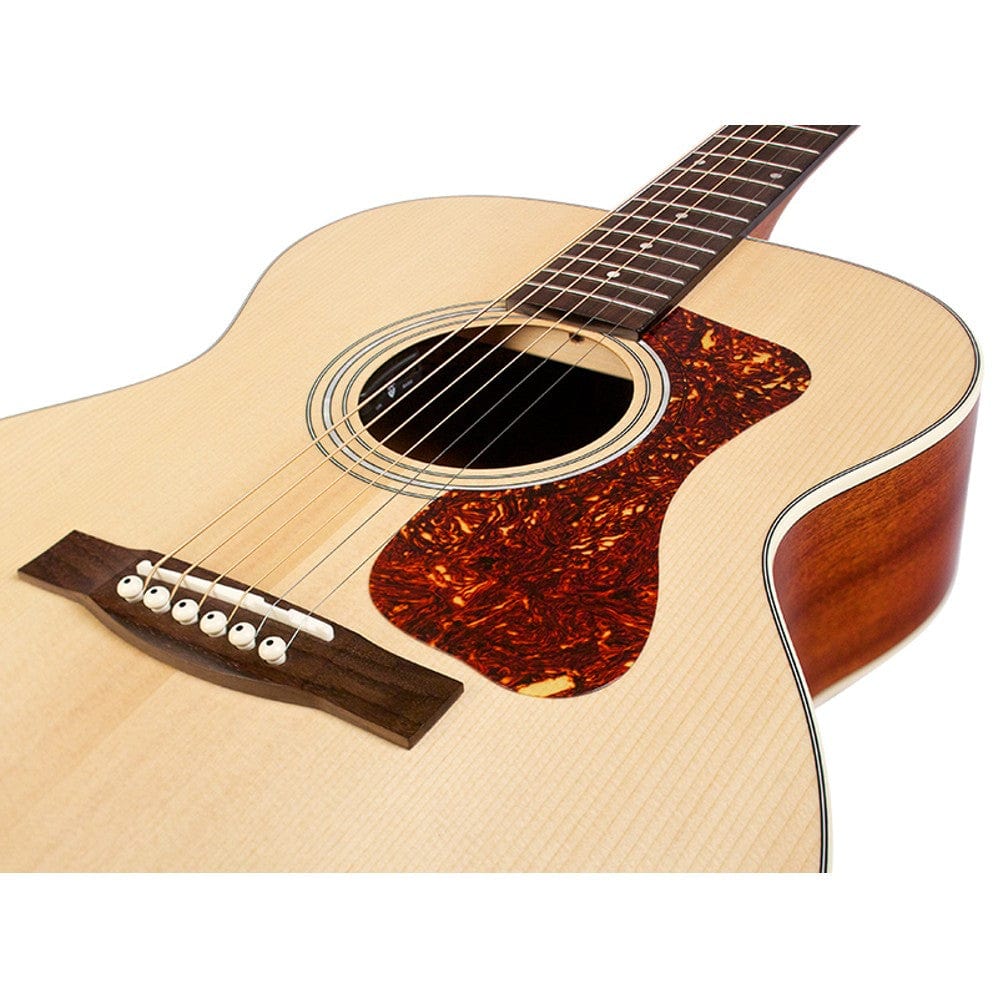 guild electro acoustic guitars guild om-240e westerly collection electro acoustic guitar - natural