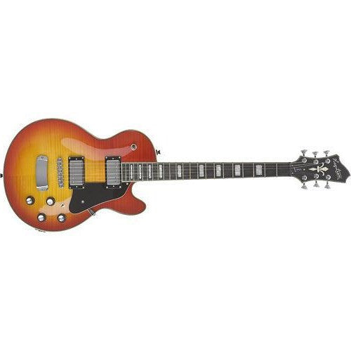 hagstrom electric guitars cherry sunburst hagstrom suswe super swede electric guitar    #color_cherry-sunburst