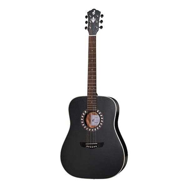 Harley Benton Acoustic Guitars Black Matt Harley Benton HB Custom Line CLD-10S Dreadnought Acoustic Guitar