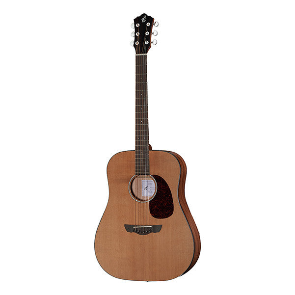 harley benton acoustic guitars harley benton cld-30scm solidwood dreadnought acoustic guitar - natural