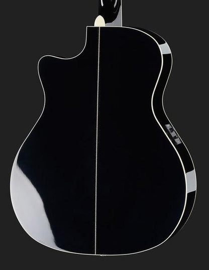 harley benton acoustic guitars harley benton clg-550ce bk custom line