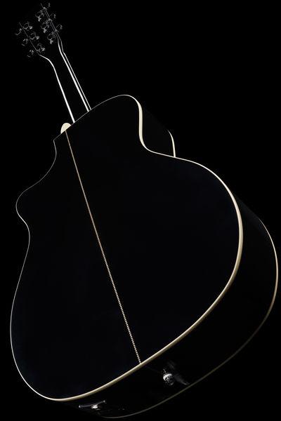 harley benton acoustic guitars harley benton clg-550ce bk custom line