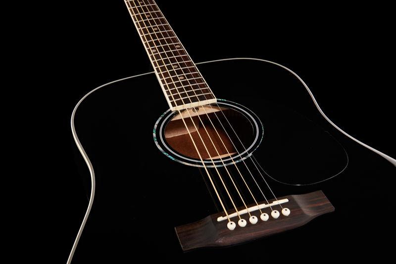 harley benton acoustic guitars harley benton d-120bk