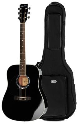 harley benton acoustic guitars harley benton d-120lh bk bundle