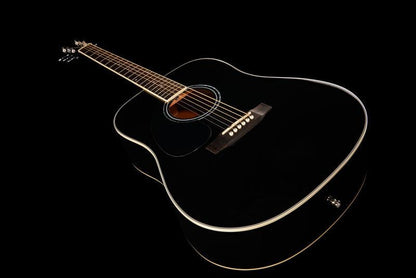 harley benton acoustic guitars harley benton d-120lh bk bundle
