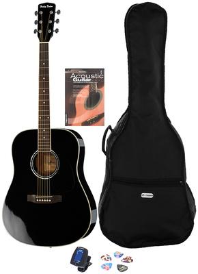 harley benton acoustic guitars harley benton d120bk bundle english