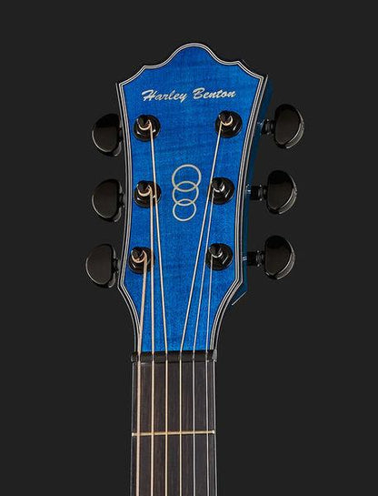 harley benton acoustic guitars harley benton eax-500tl faded blue