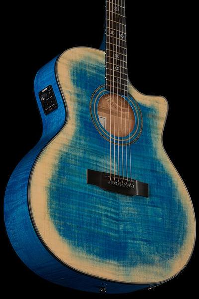 harley benton acoustic guitars harley benton eax-500tl faded blue