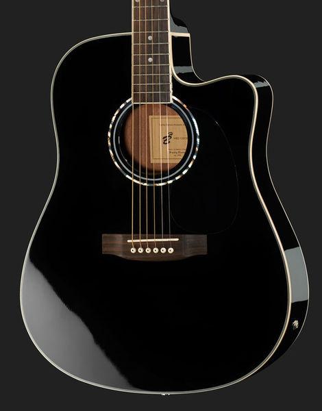 harley benton acoustic guitars harley benton hbd120 ce bk bundle