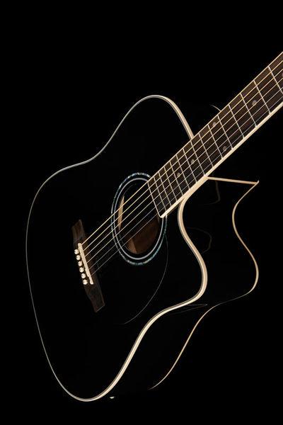 harley benton acoustic guitars harley benton hbd120 ce bk bundle