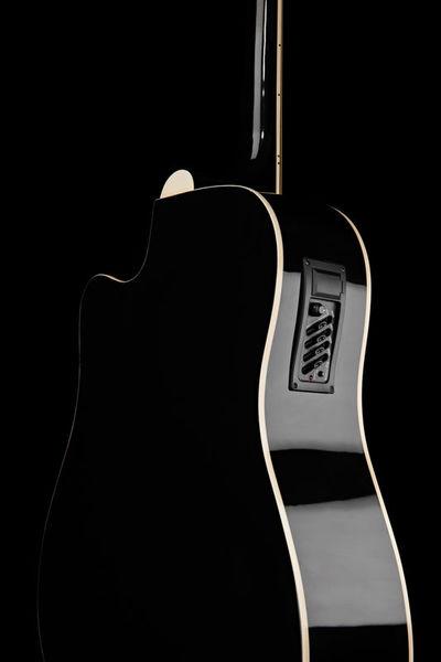 harley benton acoustic guitars harley benton hbd120 ce bk bundle