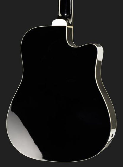 harley benton acoustic guitars harley benton hbd200-12 bk lh bundle