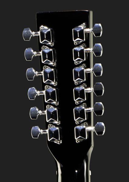 harley benton acoustic guitars harley benton hbd200-12 bk lh bundle