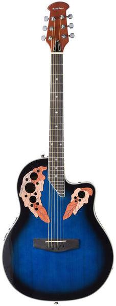 harley benton acoustic guitars harley benton hbo 850 blue