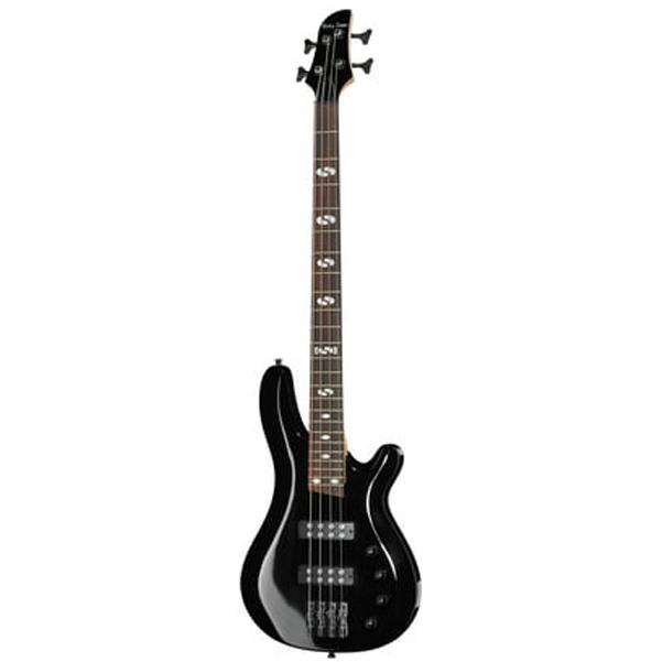 harley benton bass guitars black harley benton b-450 progressive series bass guitar   