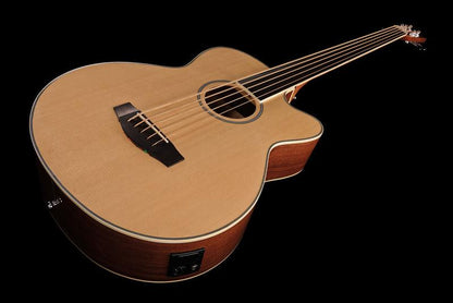harley benton bass guitars harley benton b-35nt-fl acoustic bass series