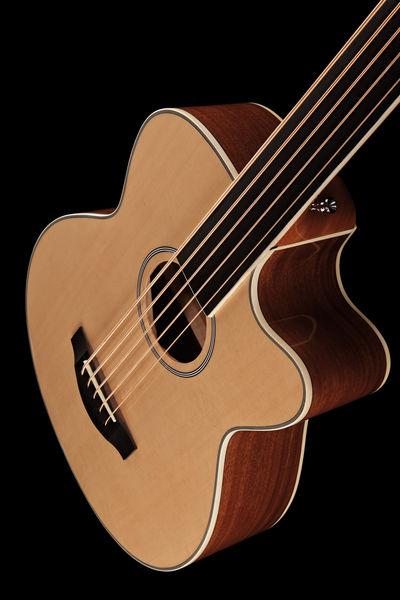harley benton bass guitars harley benton b-35nt-fl acoustic bass series