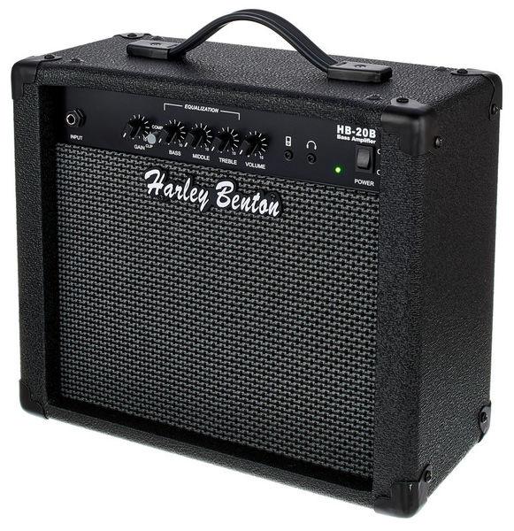 harley benton bass guitars harley benton b-450 black bundle 1