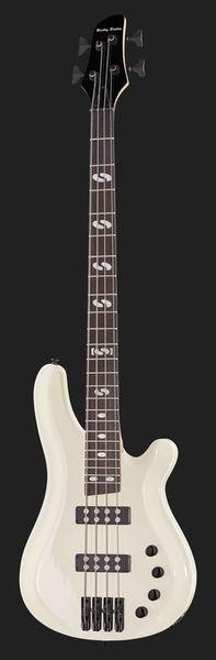 harley benton bass guitars harley benton b-450 vintage white ltd run