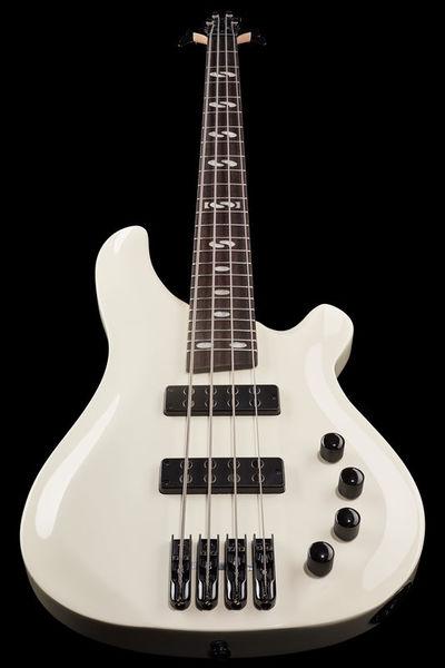 harley benton bass guitars harley benton b-450 vintage white ltd run