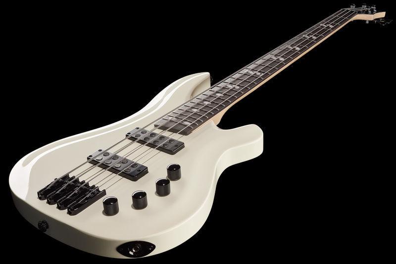 harley benton bass guitars harley benton b-450 vintage white ltd run