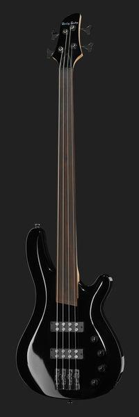harley benton bass guitars harley benton b-450fl bk progressive series