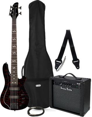 Harley Benton Bass Guitars Harley Benton B-550 QTB Progressive Bundle1