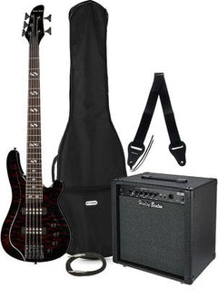 Harley Benton Bass Guitars Harley Benton B-550 QTB Progressive Bundle2