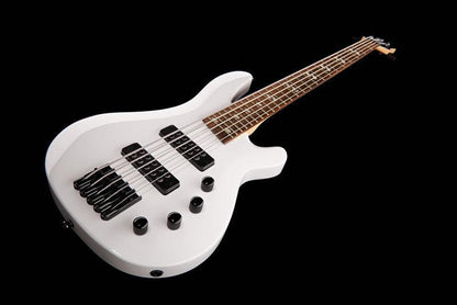 harley benton bass guitars harley benton b-550 white progressive set 1