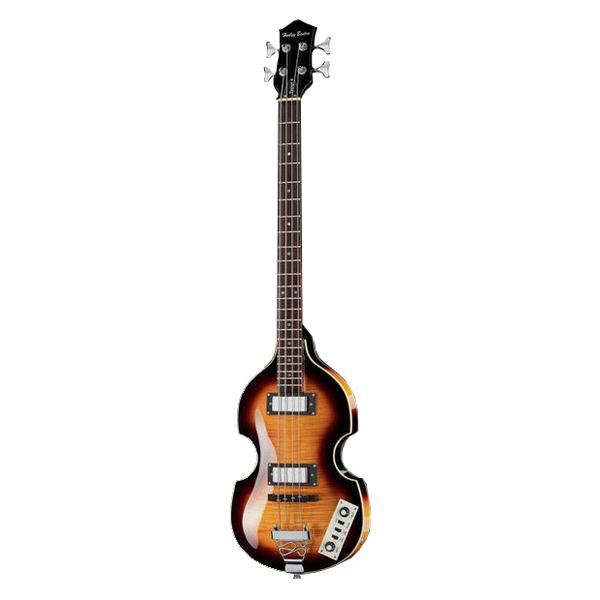 harley benton bass guitars harley benton beatbass vintage series bass guitar - vintage sunburst