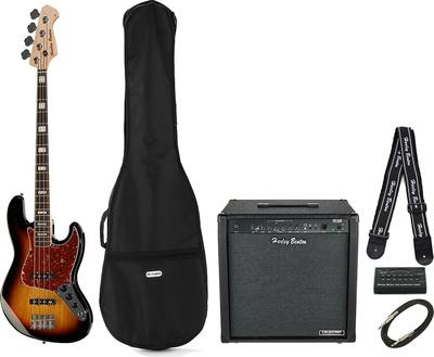 harley benton bass guitars harley benton jb-75 sb vintage series set 3