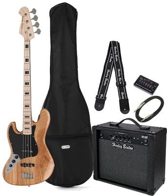 harley benton bass guitars harley benton jb-75mn lh na vintage bundle