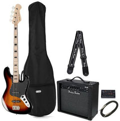Harley Benton Bass Guitars Harley Benton JB-75MN SB Vintage Seri Bundle