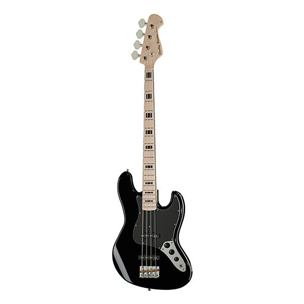 harley benton bass guitars harley benton jb-75mn vintage series electric bass guitar - black high gloss