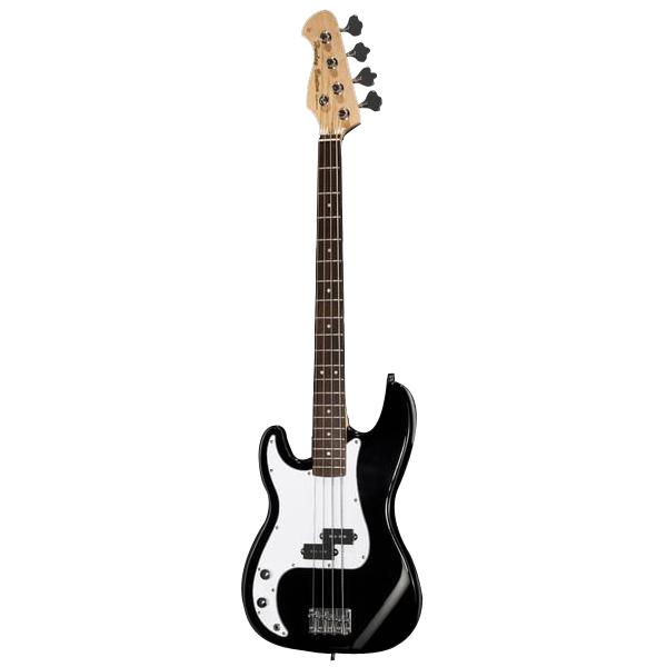 harley benton bass guitars harley benton pb-20 standard series bass guitar - left handed - black