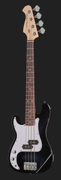 harley benton bass guitars harley benton pb-shorty lh bk std. set 2