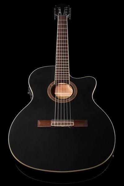 harley benton classical guitars harley benton santos series c-40sce bk