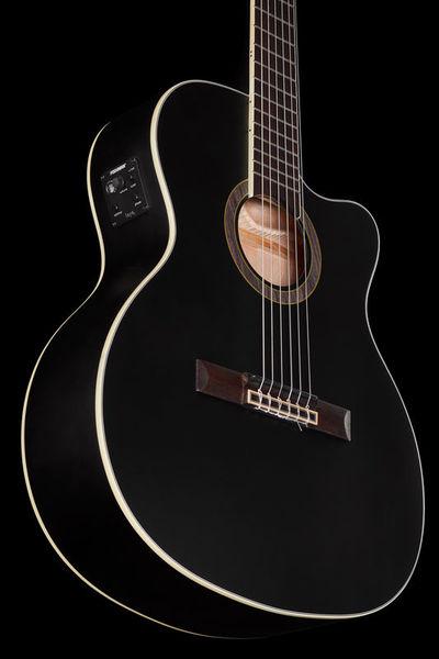 harley benton classical guitars harley benton santos series c-40sce bk