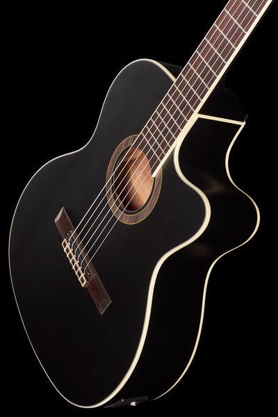 harley benton classical guitars harley benton santos series c-40sce bk