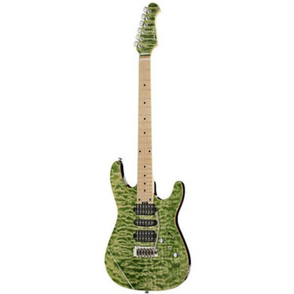 harley benton electric guitars emerald green harley benton fusion 6-string hsh electric guitar - maple fretboard   