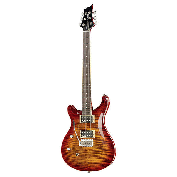 Harley Benton Electric Guitars Harley Benton CST-24T Left Handed Electric Guitar - Paradise Amber Flame