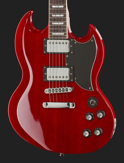 harley benton electric guitars harley benton dc-580 ch vintage serie bundle