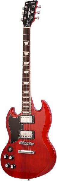 harley benton electric guitars harley benton dc-580lh ch vintage ser bundle