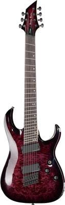 harley benton electric guitars harley benton fanfret-7 tpb 2017 dlx